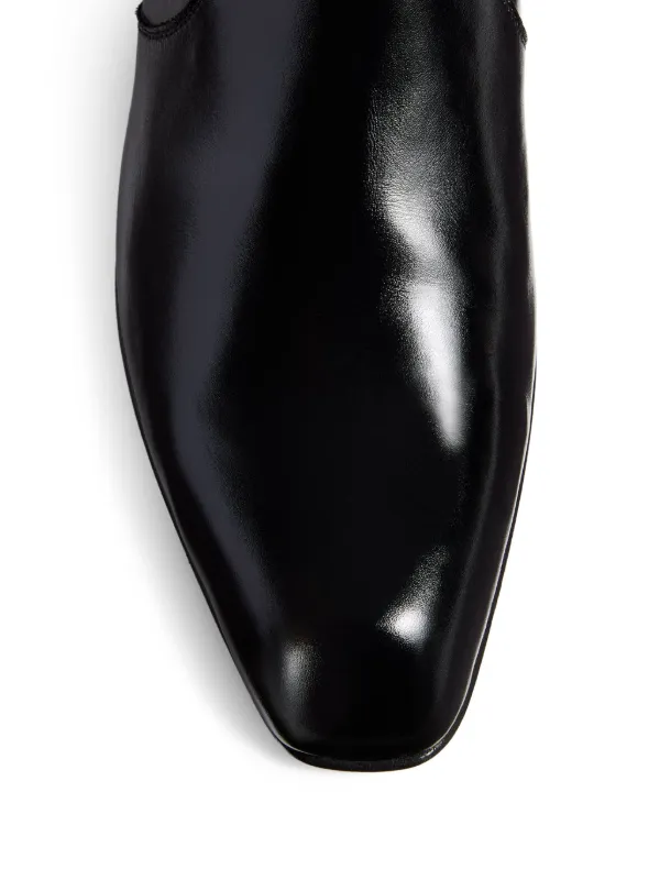 KHAITE Colt Knee High Boots in Black, view 3