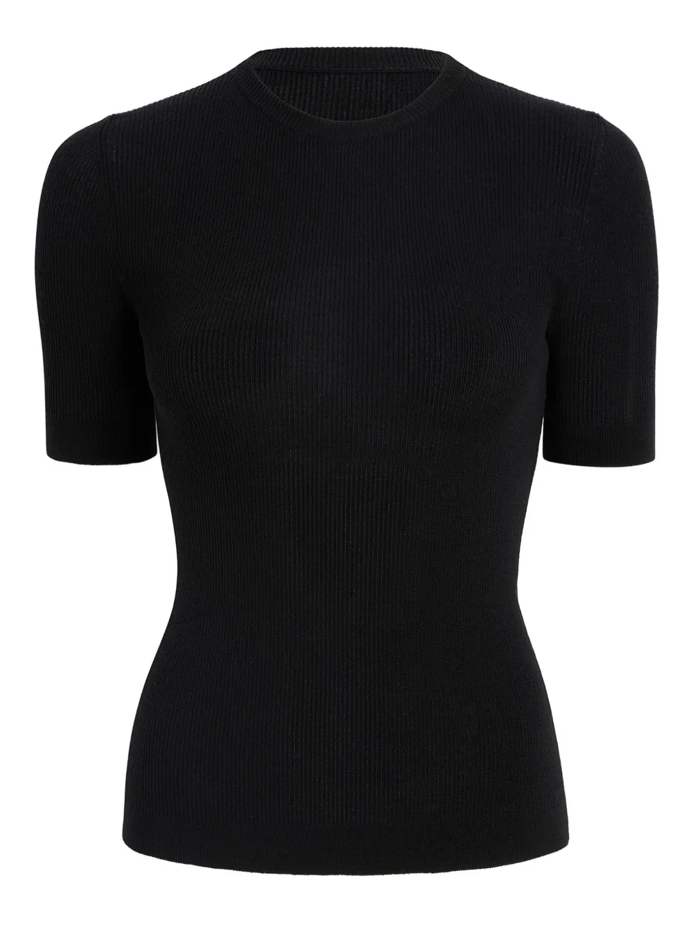 KHAITE Celina short-sleeved crew-neck T-shirt | Black | Image 1