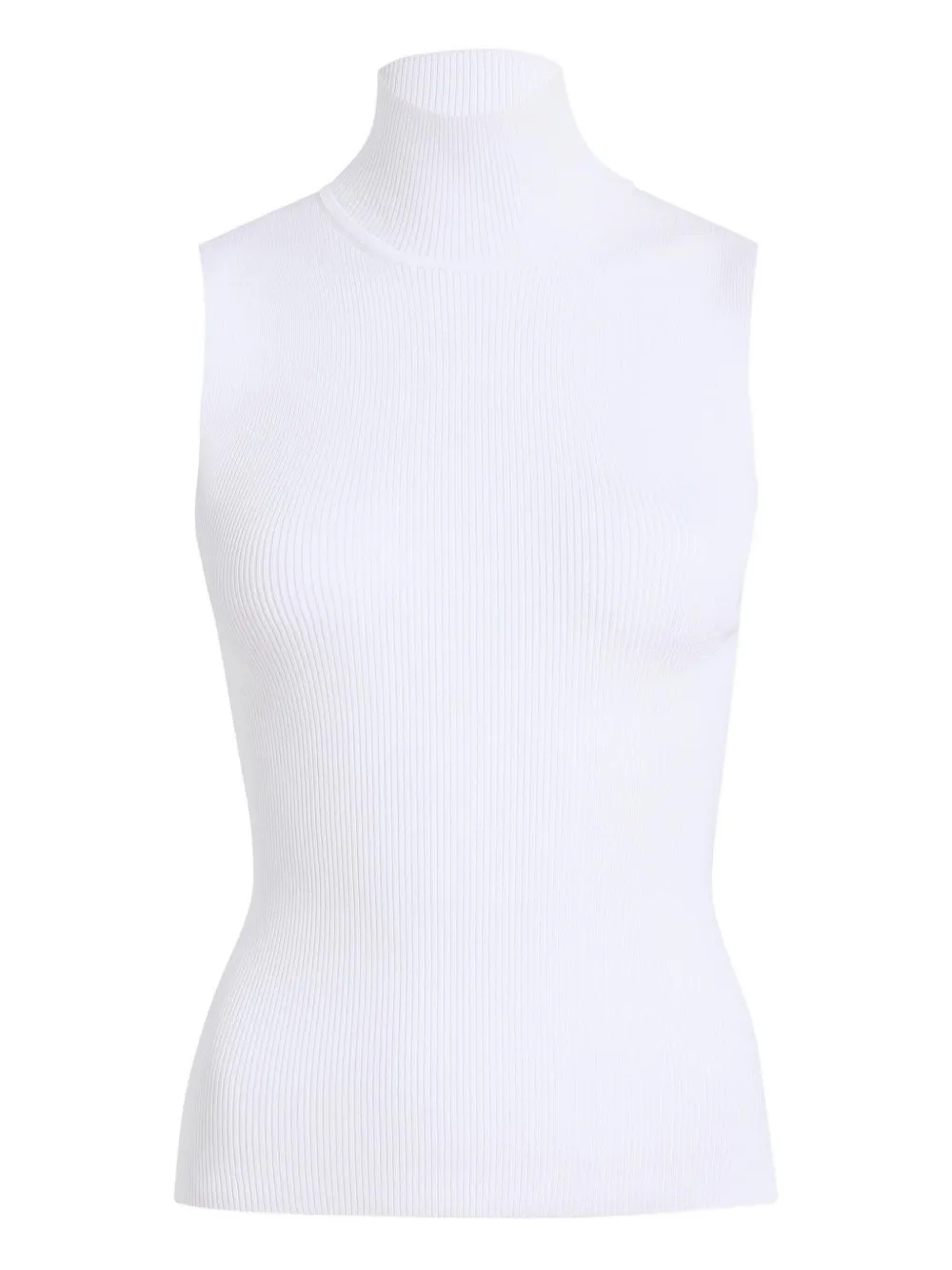 KHAITE ribbed roll-neck benita top | White | Image 1