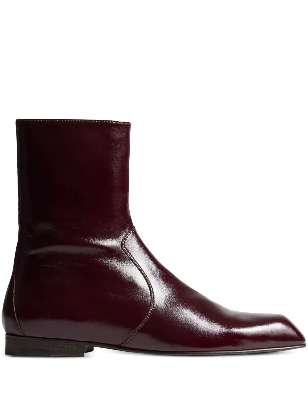 KHAITE colt zip ankle boots | Red | Image 1