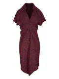 Zero + Maria Cornejo abstract-pattern midi dress - Black