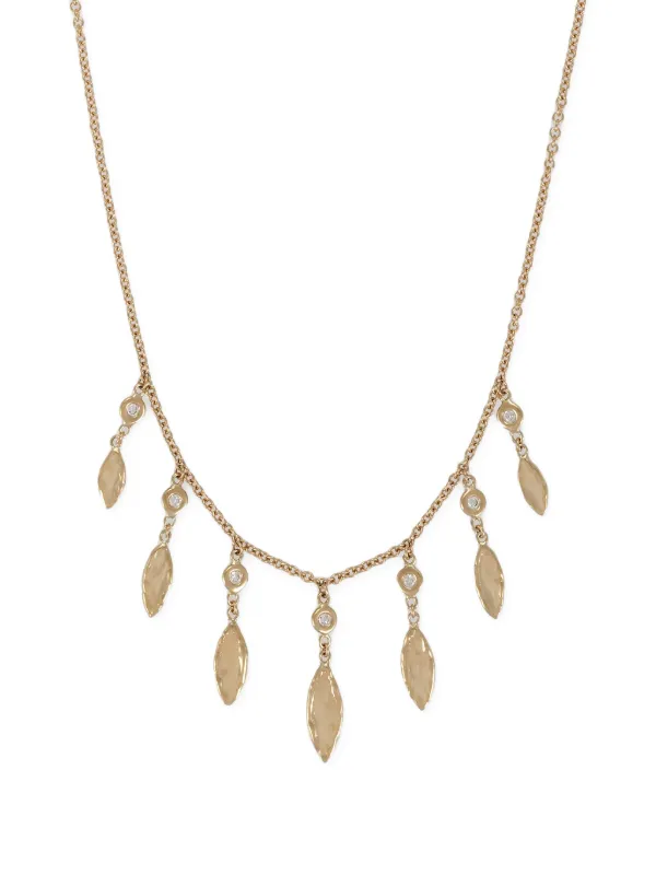 Jacquie Aiche 14CT Yellow Gold Shakers Diamond Necklace