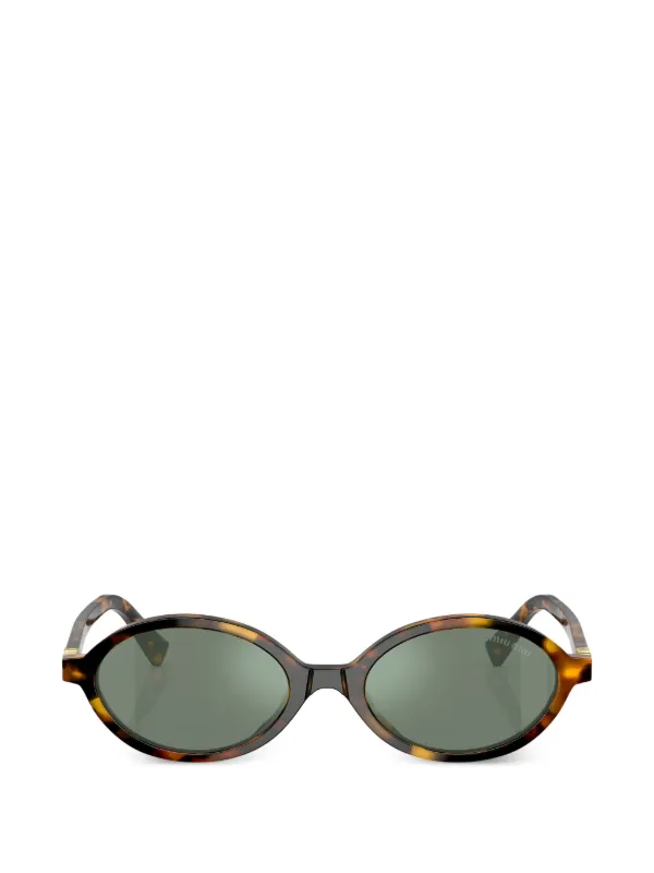 miu miu style ブラウン オーバル型 サングラス miu miu style ブラウン オーバル型 サングラス miu miu】MU04ZS