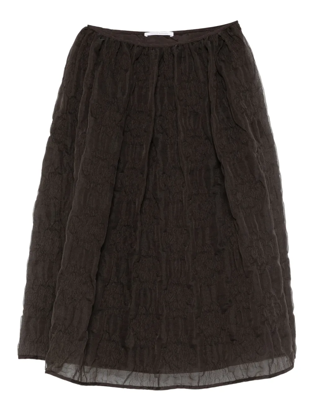 Cecilie Bahnsen jupe mi-longue Bala | marron | Image 1
