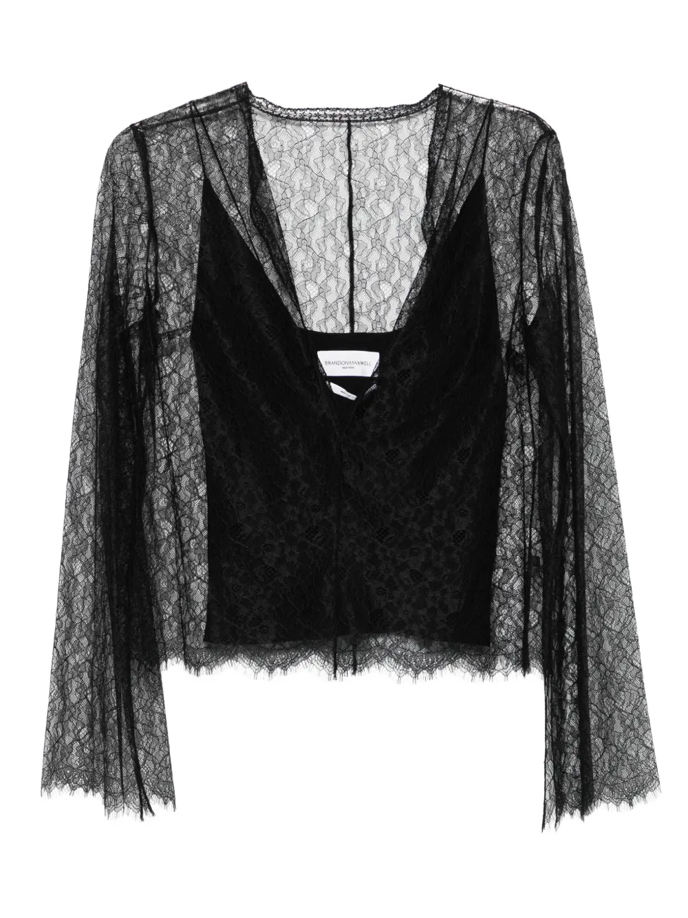Brandon Maxwell The Eloise lace blouse | Black | Image 1