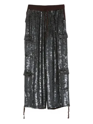 AMIRI スパンコール カーゴパンツ | ブラウン | FARFETCH JP