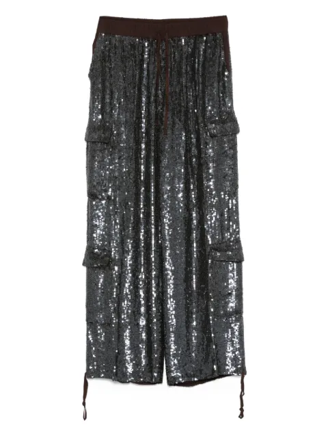P.A.R.O.S.H. sequin-embellished pocket trousers