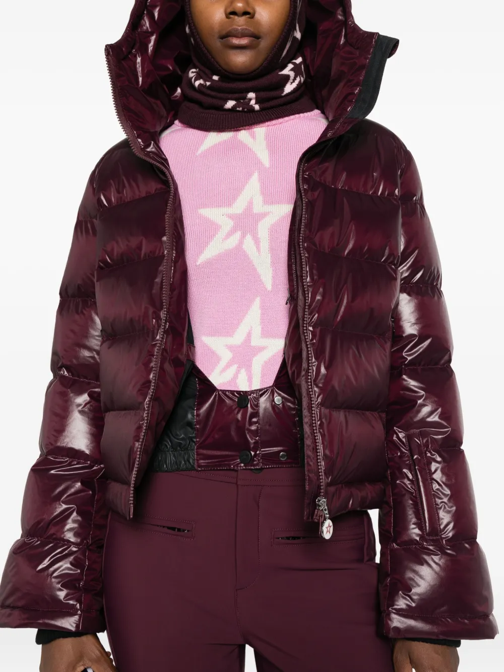 Perfect Moment Polar "burgundy" Ski Jacket In Red