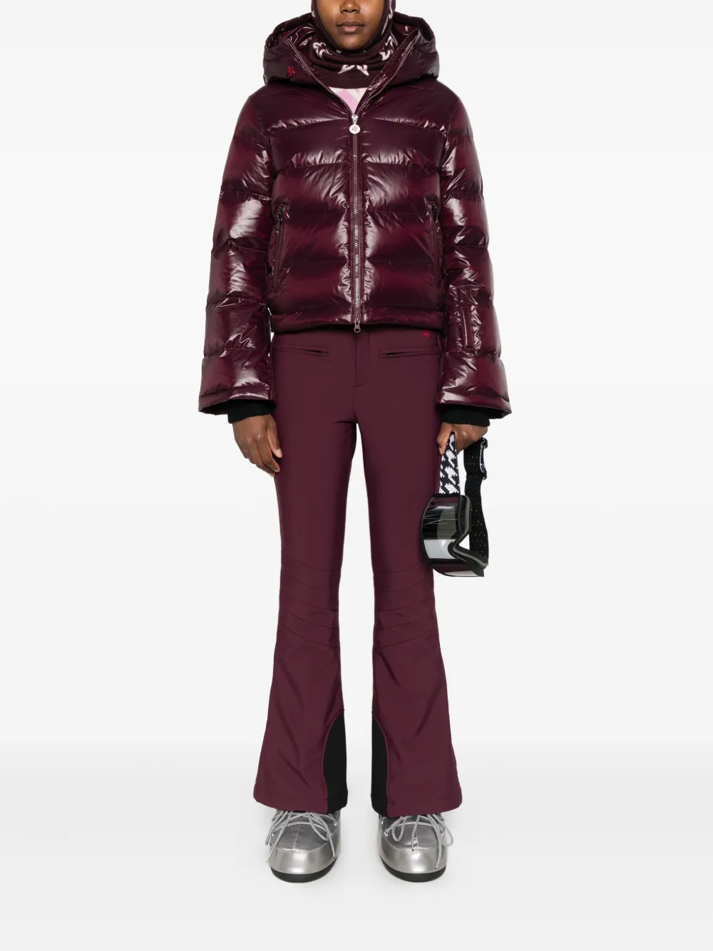 Perfect Moment Polar "burgundy" Ski Jacket In Red