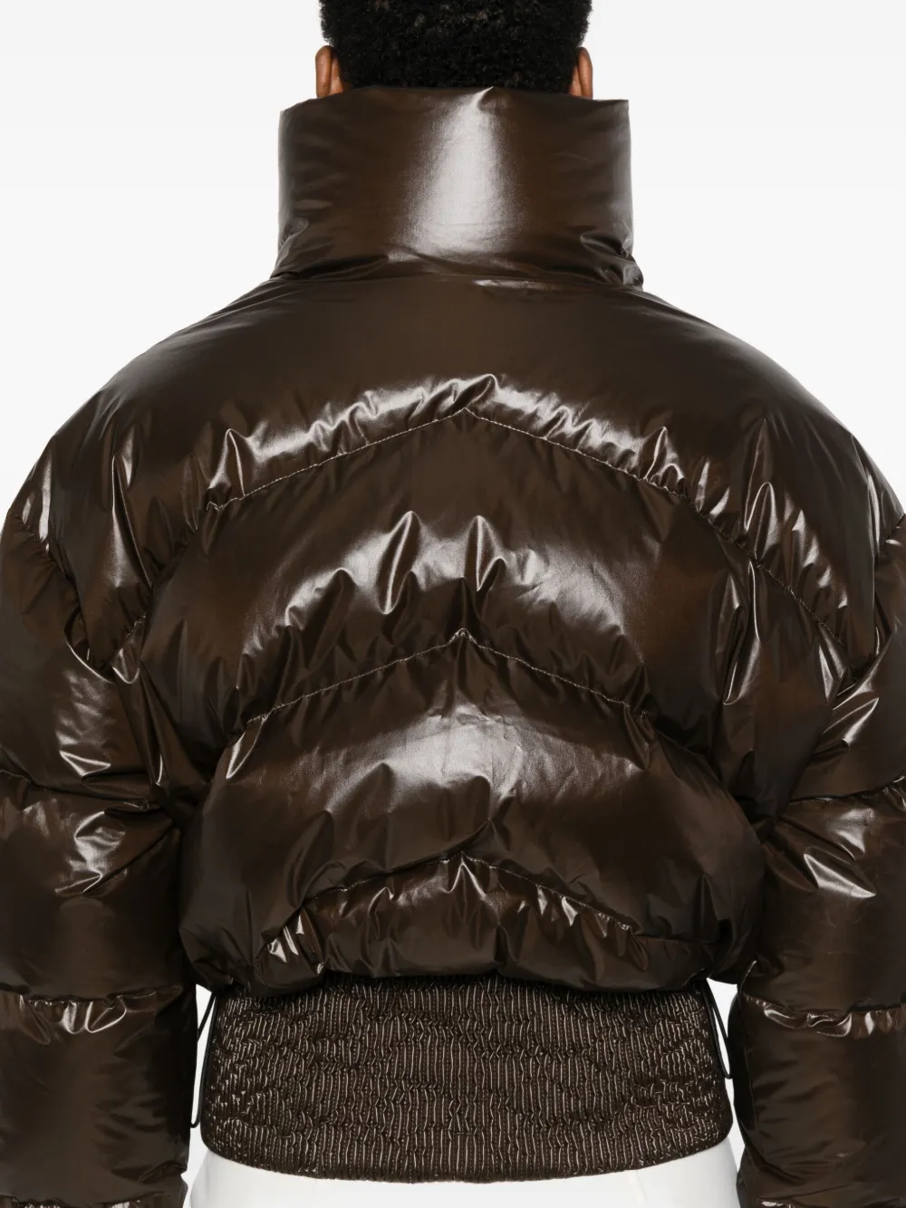 Perfect Moment Auretta Down Bomber Jacket L In Brown