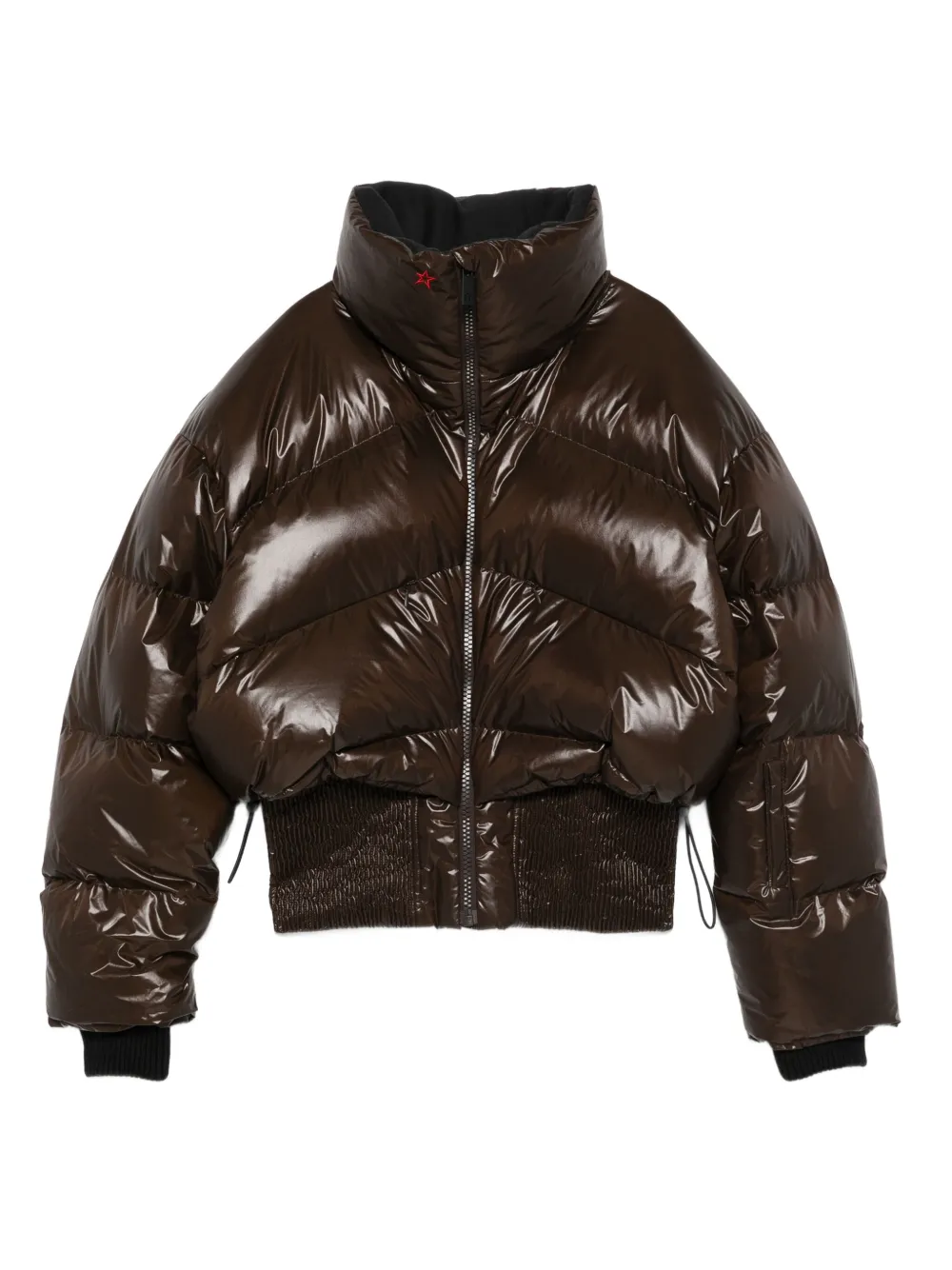 Perfect Moment Auretta Down Bomber Jacket L In Brown