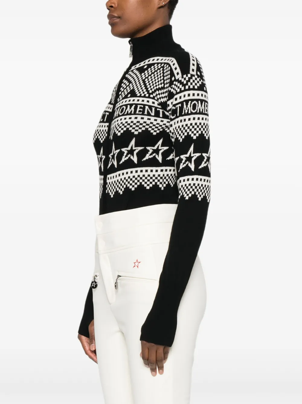 Perfect Moment Holiday Knitted Body In Black