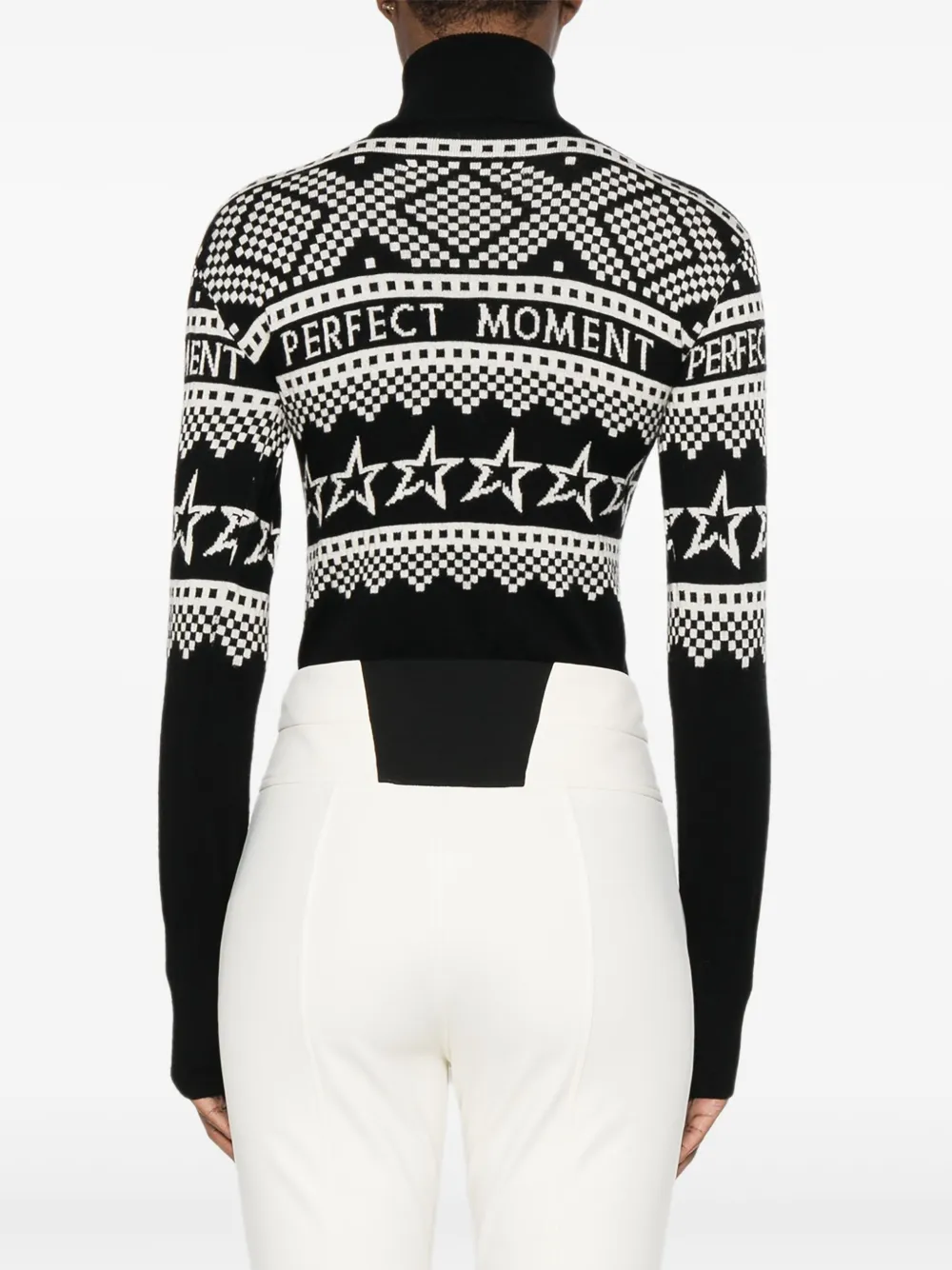 Perfect Moment Holiday Knitted Body In Black