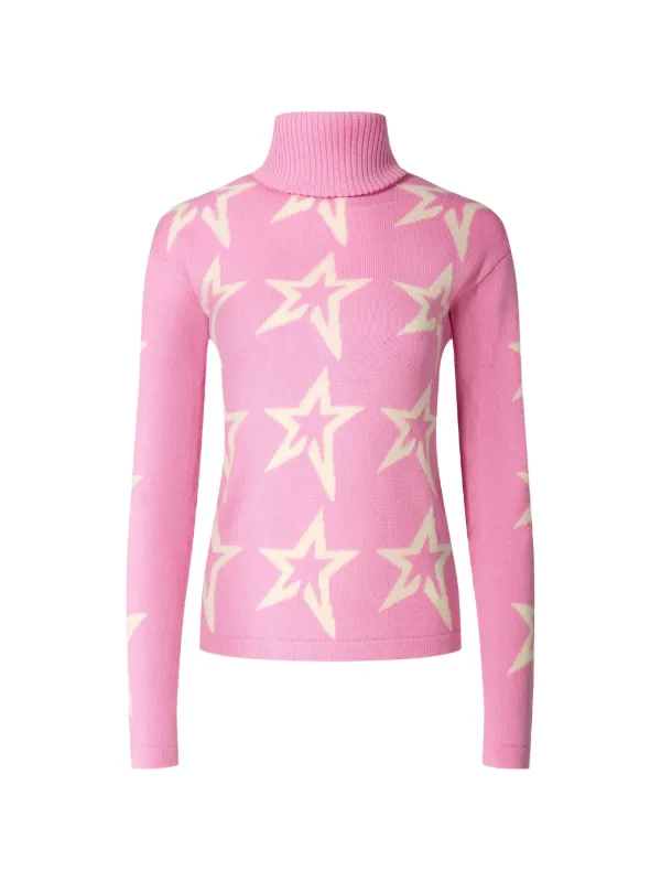 Perfect Moment Star Dust Sweater in Pink