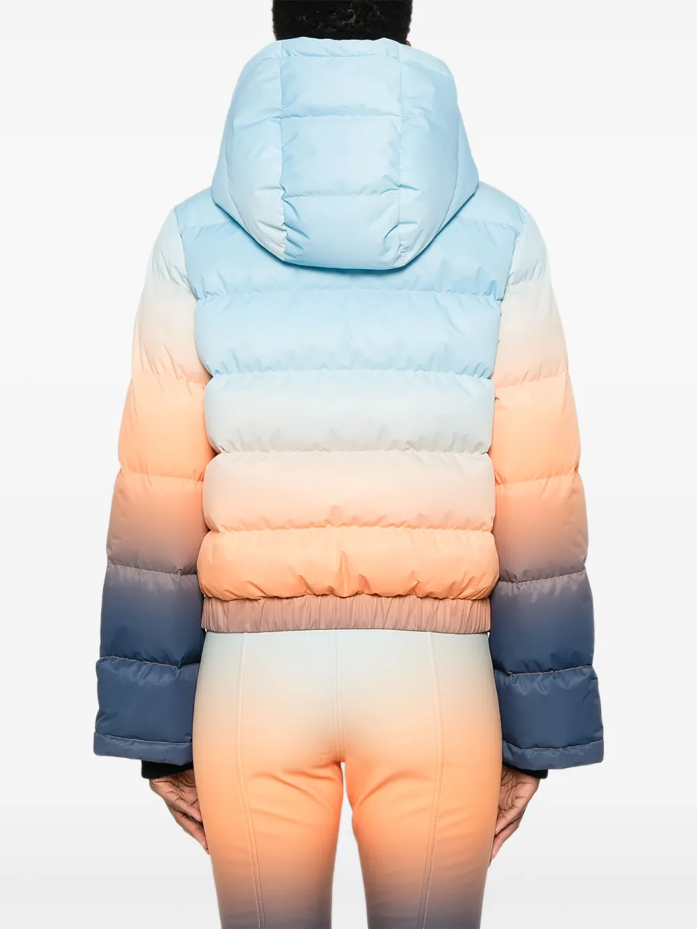 Perfect Moment Polar Flare Down Jacket Xl In Blue