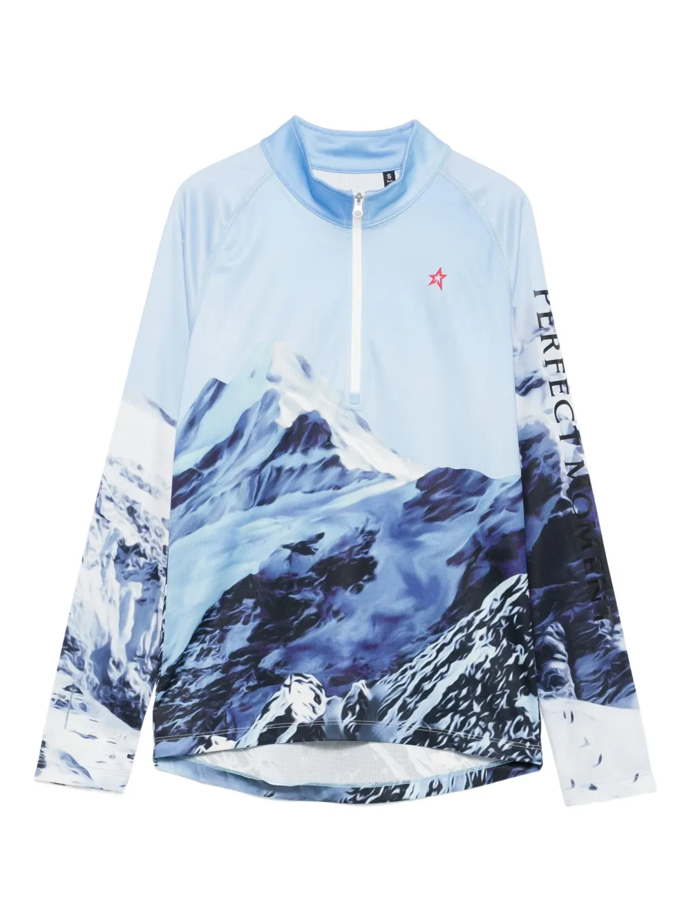 Perfect Moment mountain-print top | Blue | Image 1