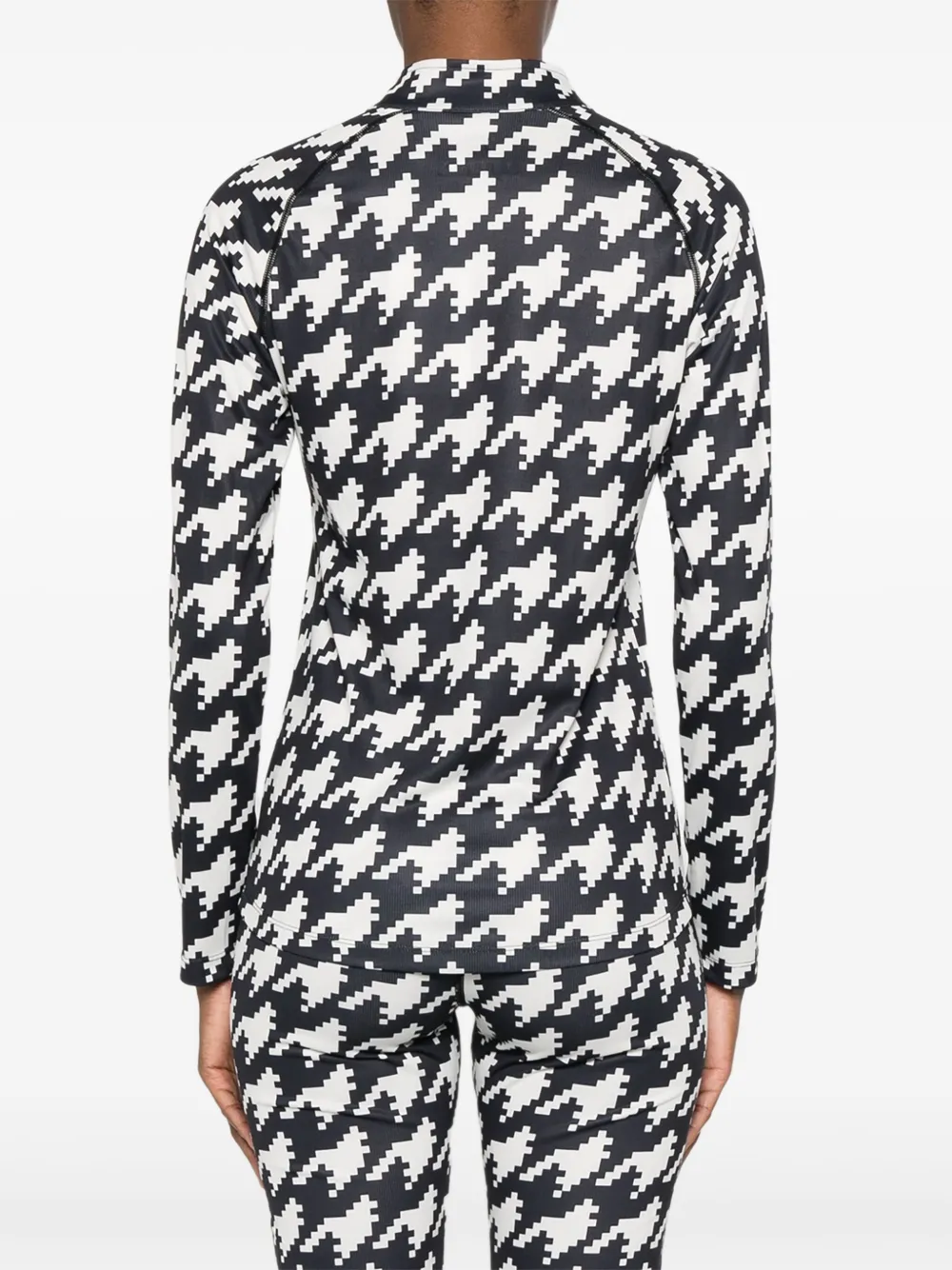 Perfect Moment Houndstooth-print Top In Multi