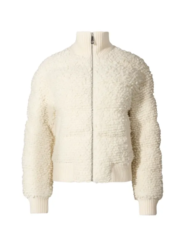 Perfect Moment Aprés Bomber Jacket in Neutrals