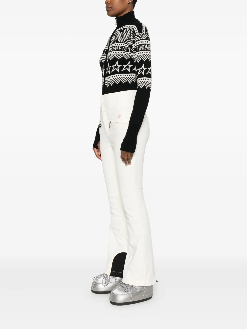 Perfect Moment High-waist Aurora Flare Ski Pant In White