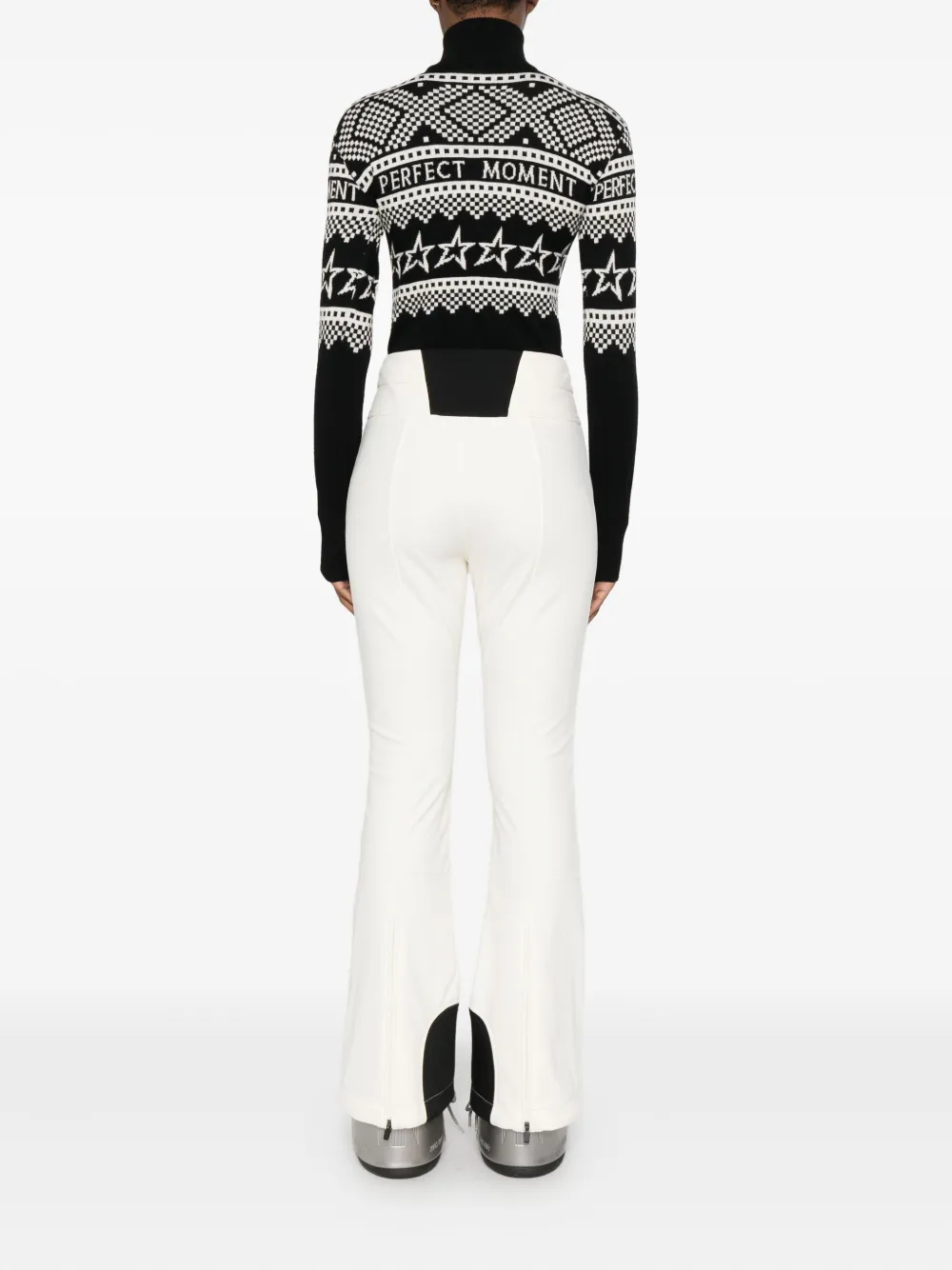 Perfect Moment High-waist Aurora Flare Ski Pant In White