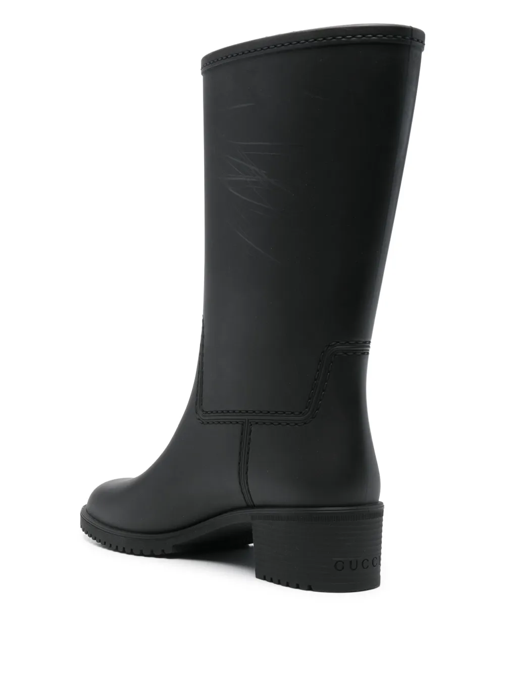 Pre-owned Gucci 50mm Double-g Rain Boots