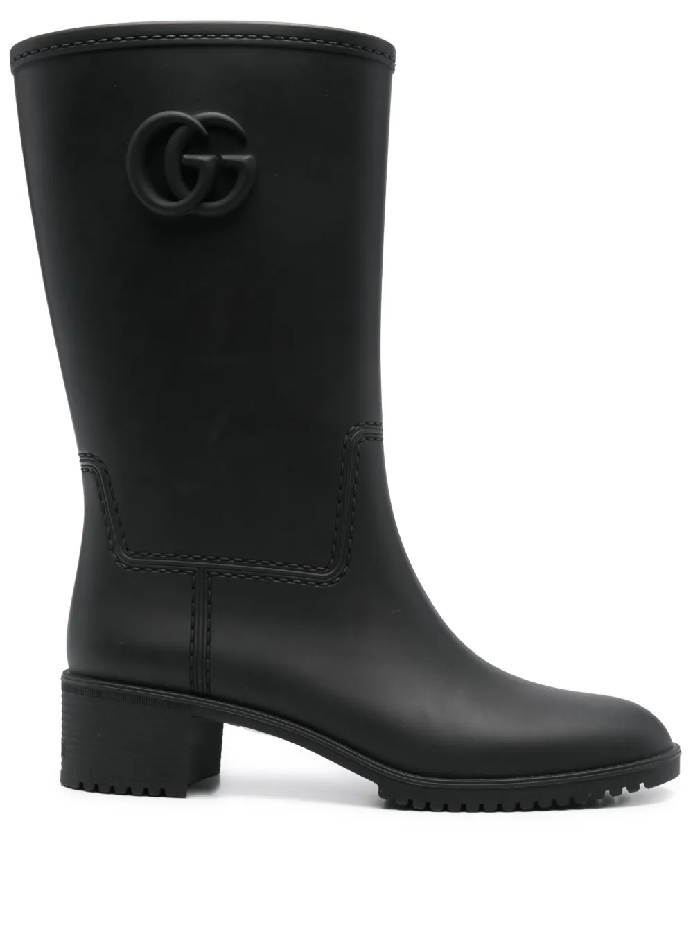 Pre-owned Gucci 50mm Double-g Rain Boots