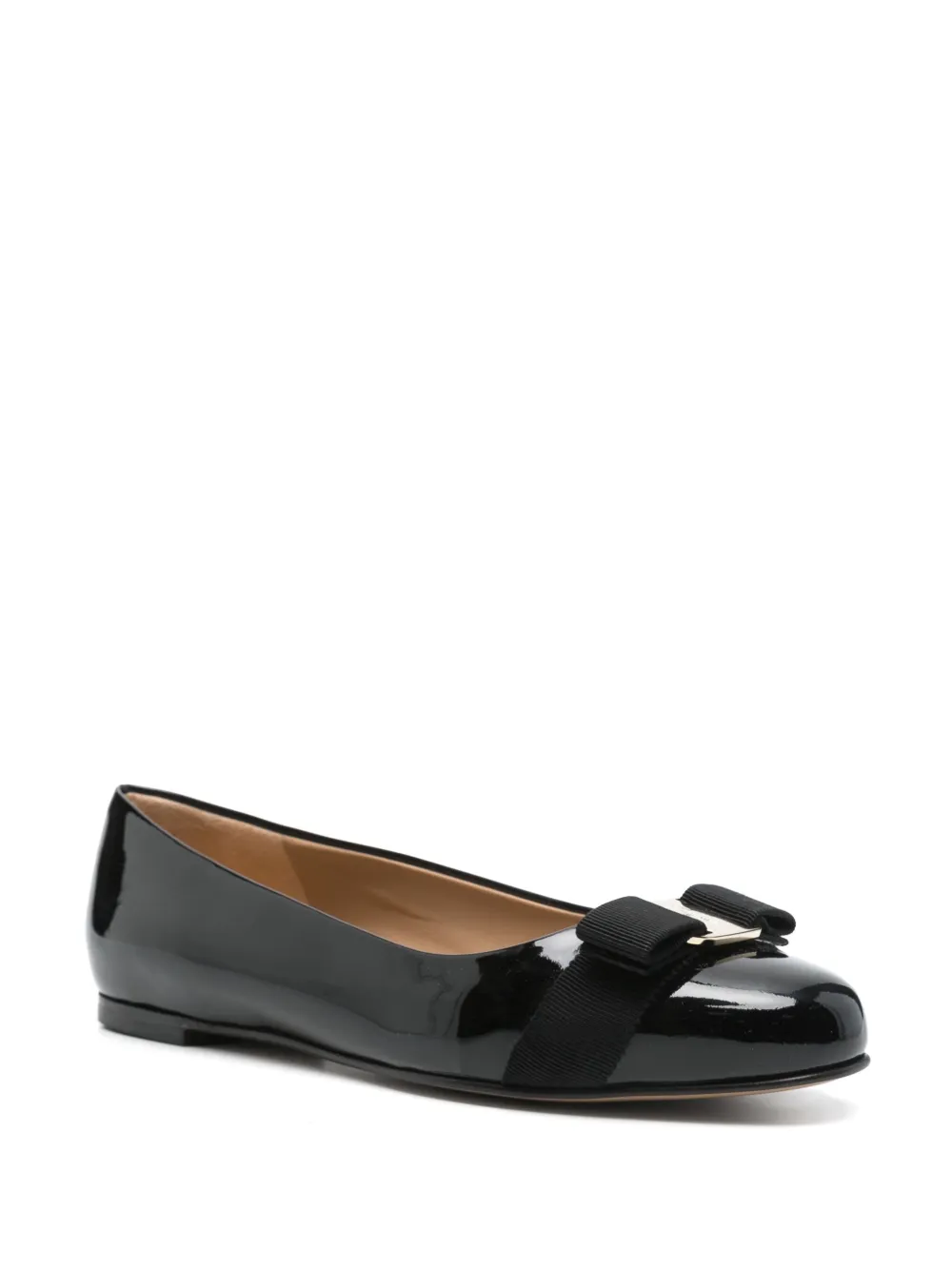 Ferragamo Pre-Owned Varina ballerina's - Zwart
