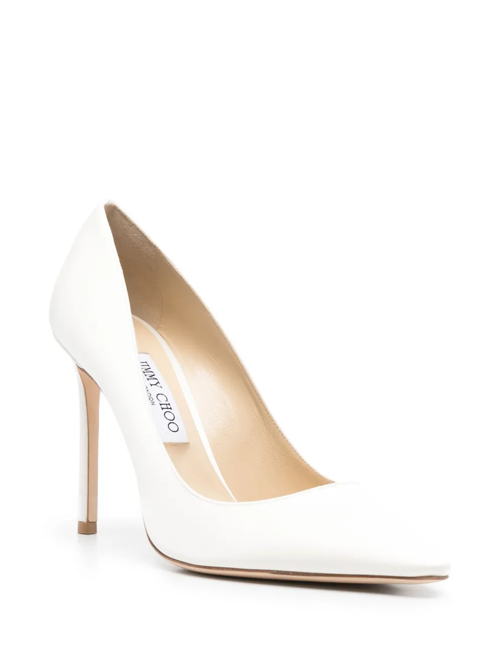 Jimmy Choo Pre-Owned 100mm Romy pumps - Wit