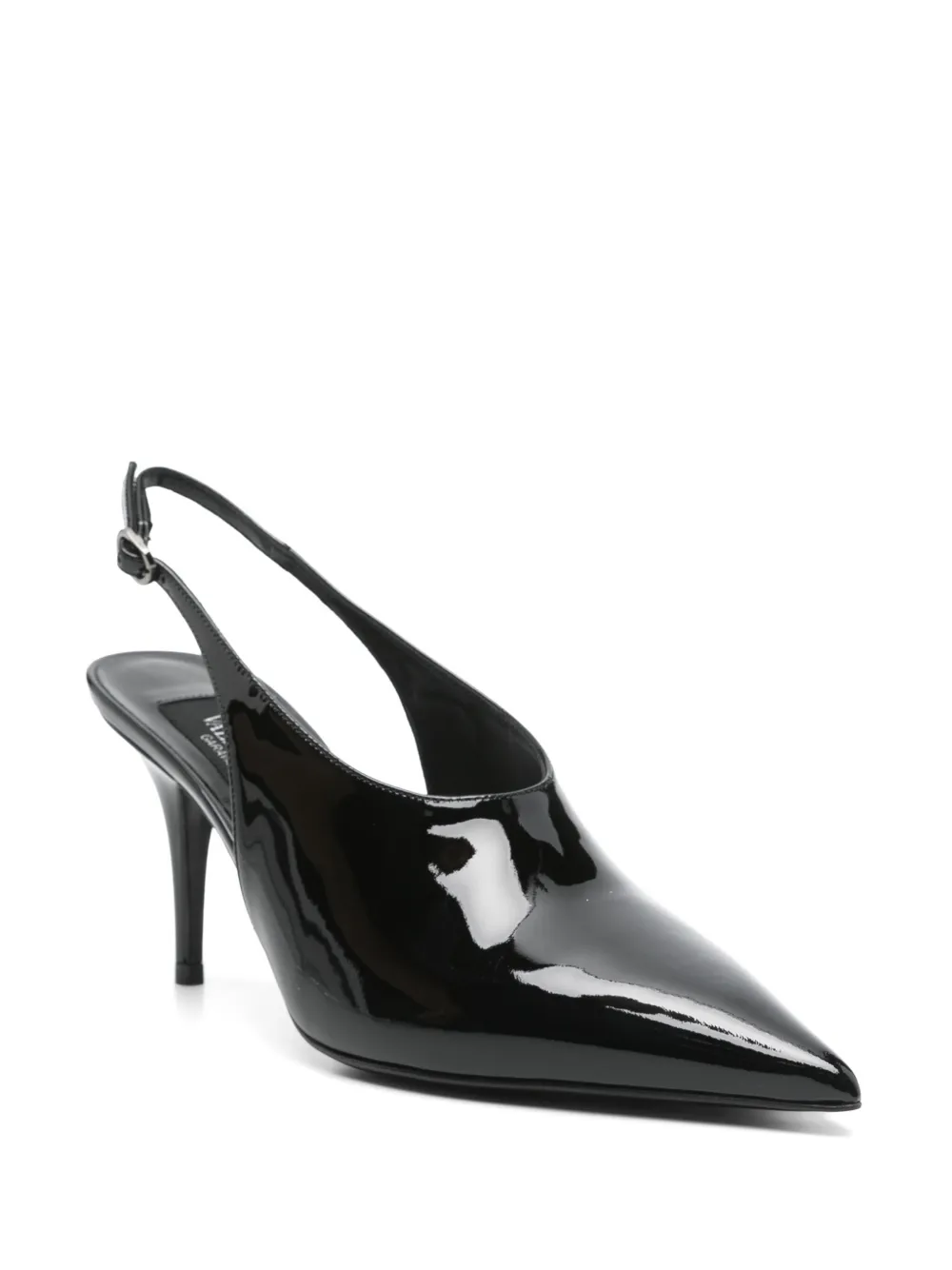 Valentino Garavani Pre-Owned 85mm patent-leather pumps - Zwart