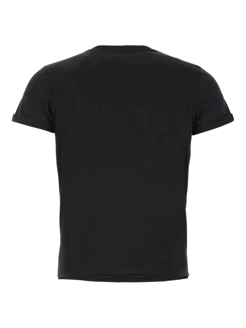 Saint Laurent Katoenen T-shirt met logoprint Zwart