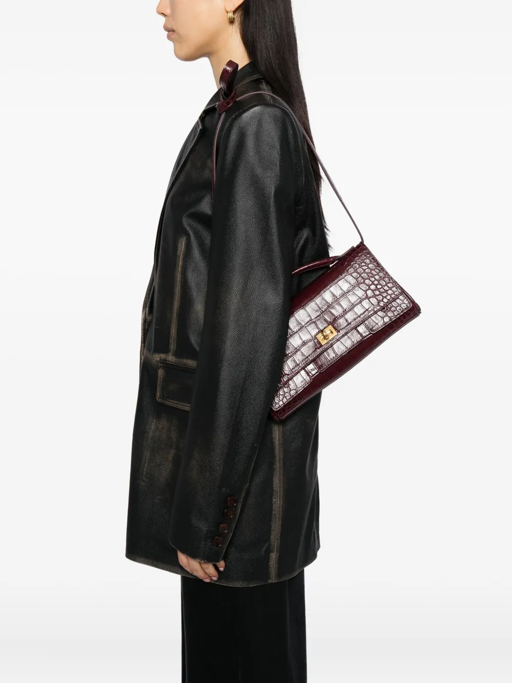 Balenciaga Hourglass schoudertas - Rood