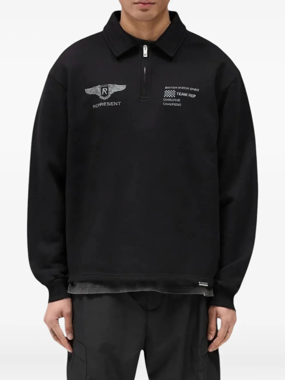 Represent Team Rep Quarter sweater - Zwart