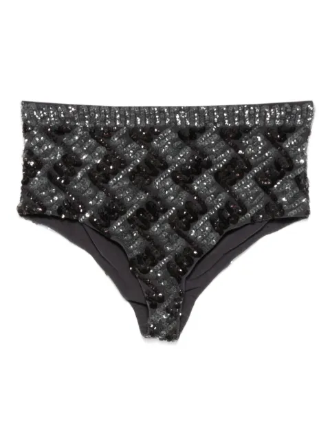 P.A.R.O.S.H. patterned sequin-embellished mini shorts