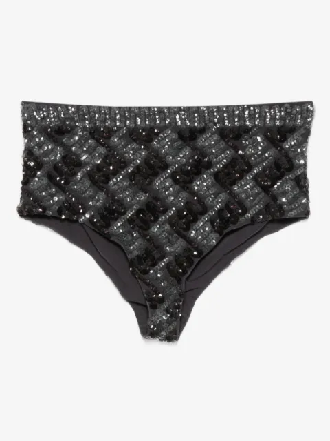 P.A.R.O.S.H. patterned sequin-embellished mini shorts