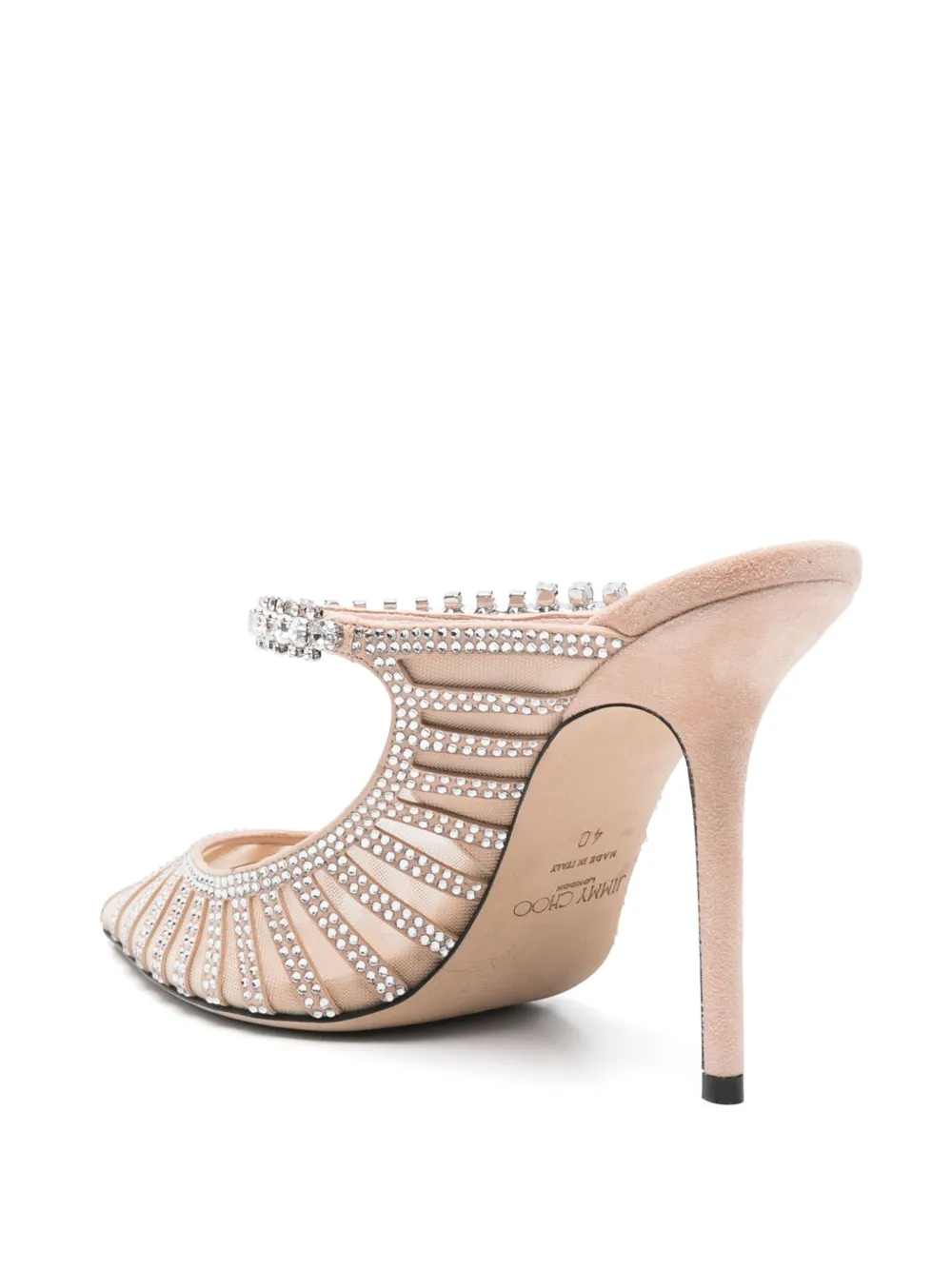 Pre-owned Jimmy Choo 100mm Bing Mules
