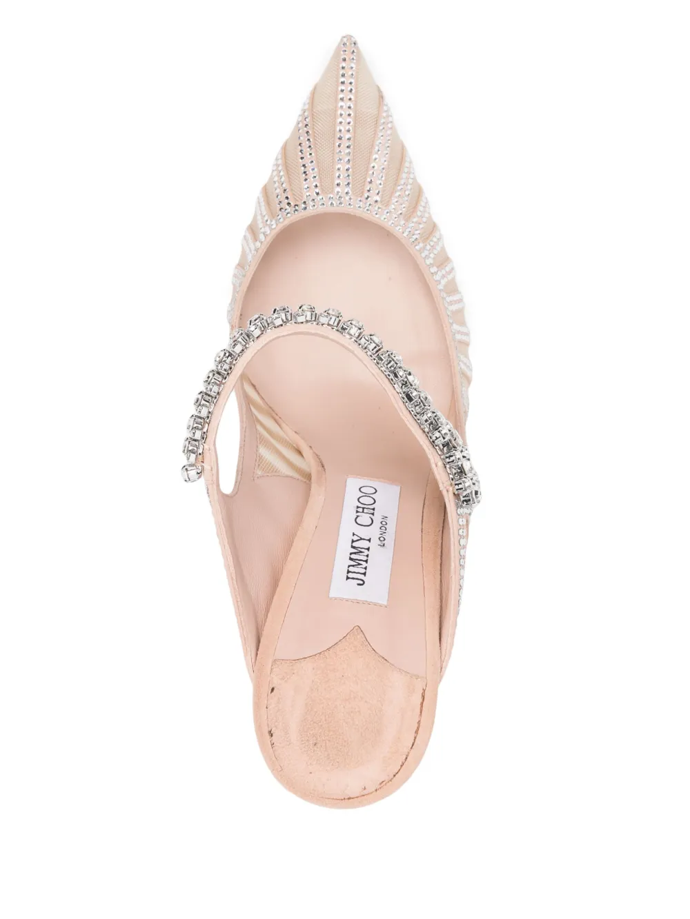 Pre-owned Jimmy Choo 100mm Bing Mules