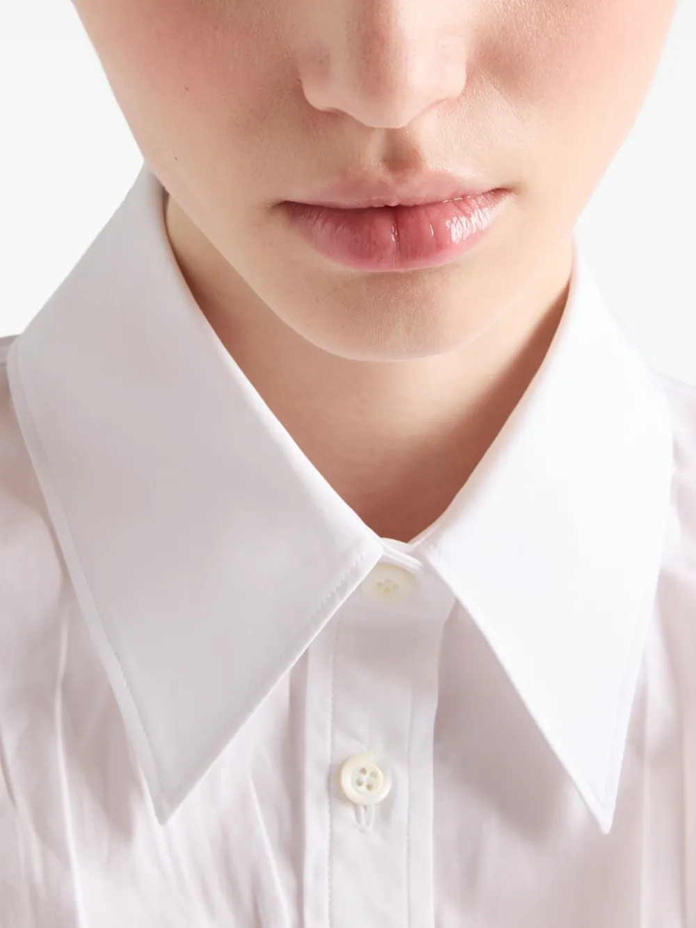 Prada Popeline overhemd Wit