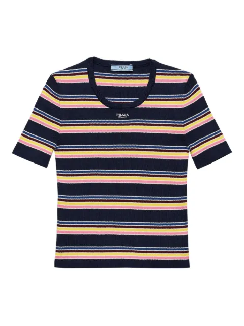 Prada Camiseta com listra