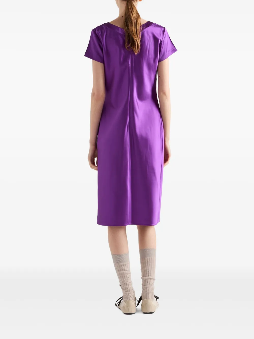 Prada Old Duchesse jurk Paars