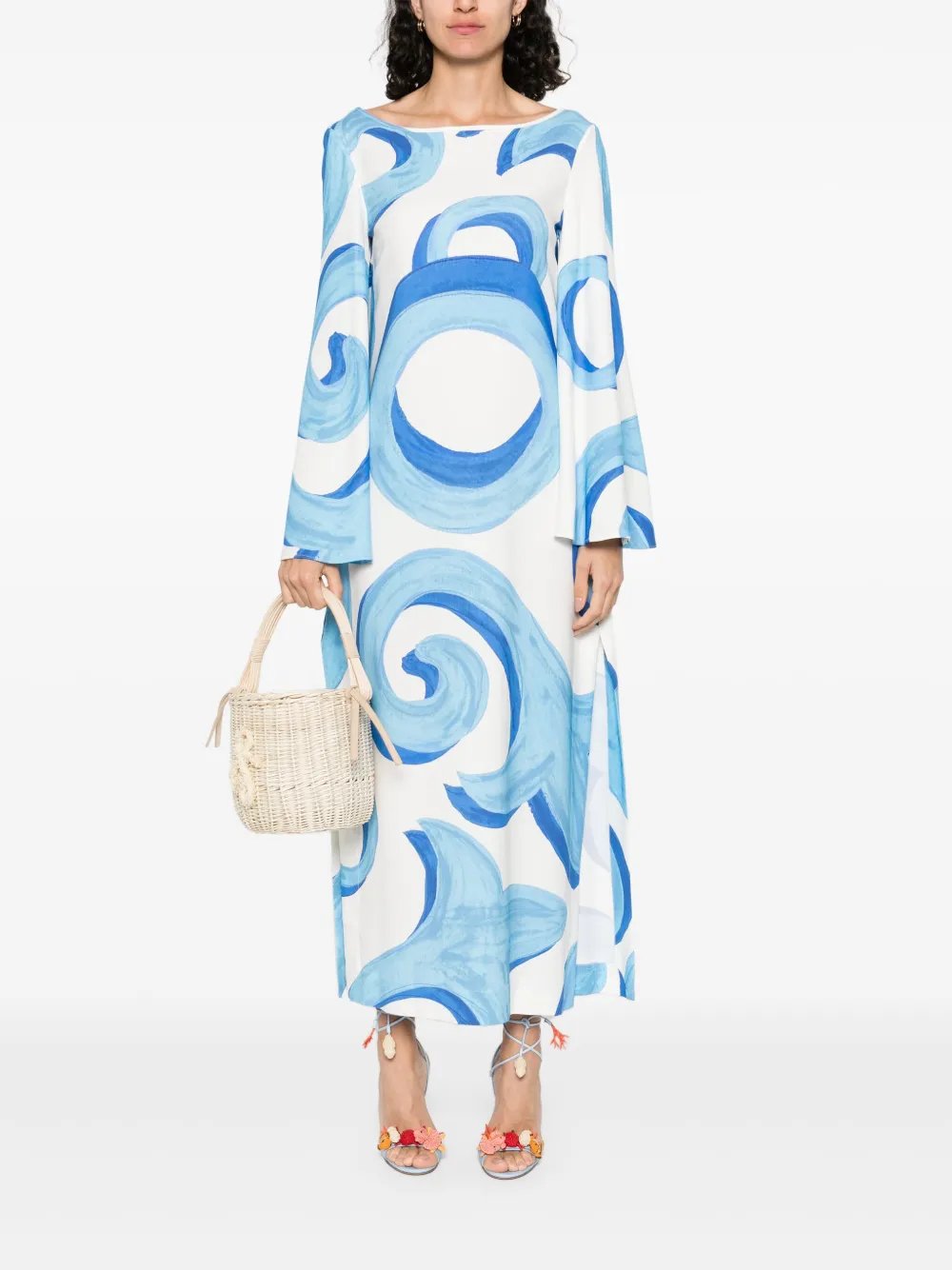 Themis Z Midi-jurk met patroon - Wit