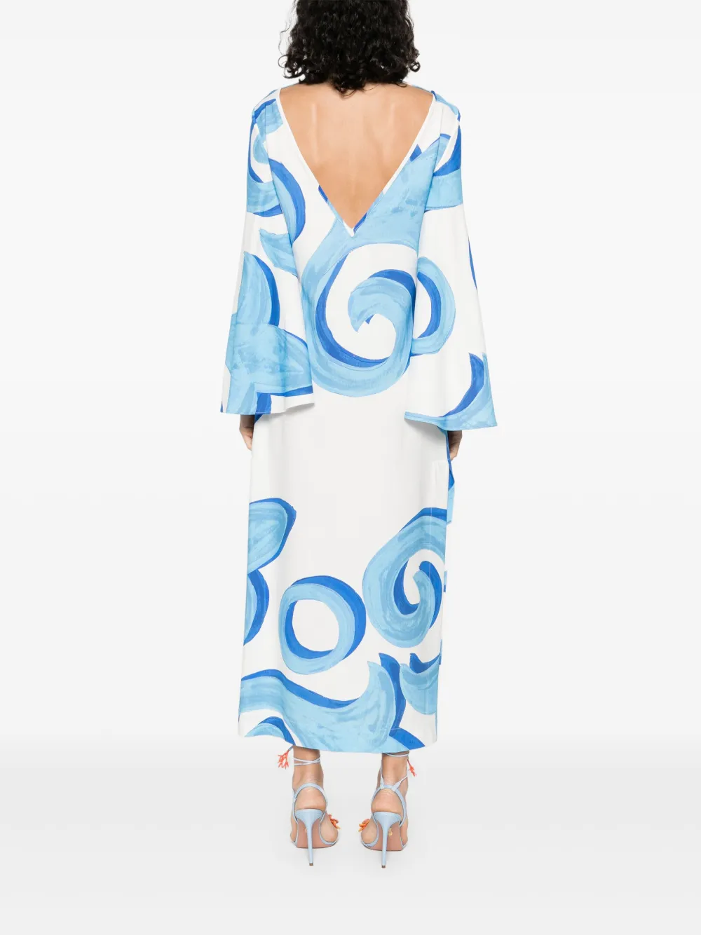 Themis Z Abstract-pattern Midi Dress