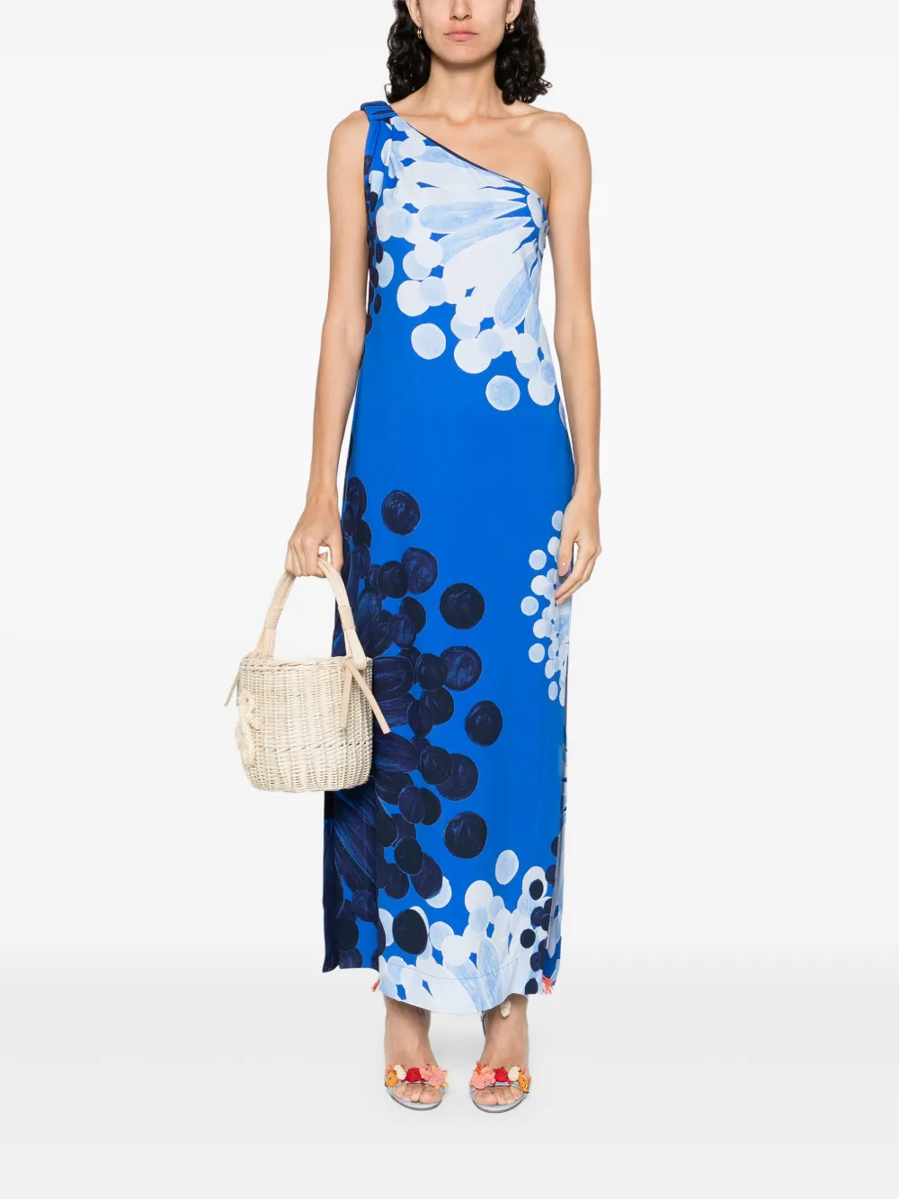 Themis Z Midi-jurk met patroon - Blauw