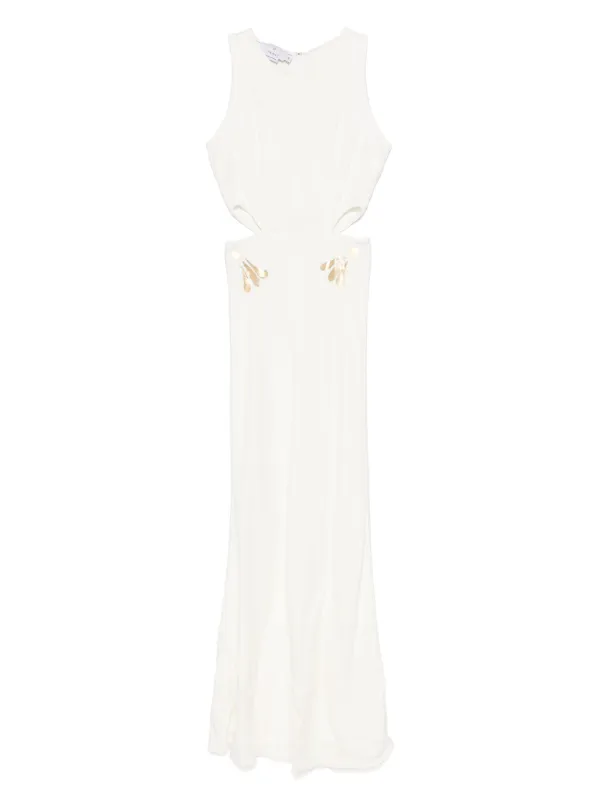 Themis Z Kallos Maxi Dress in White