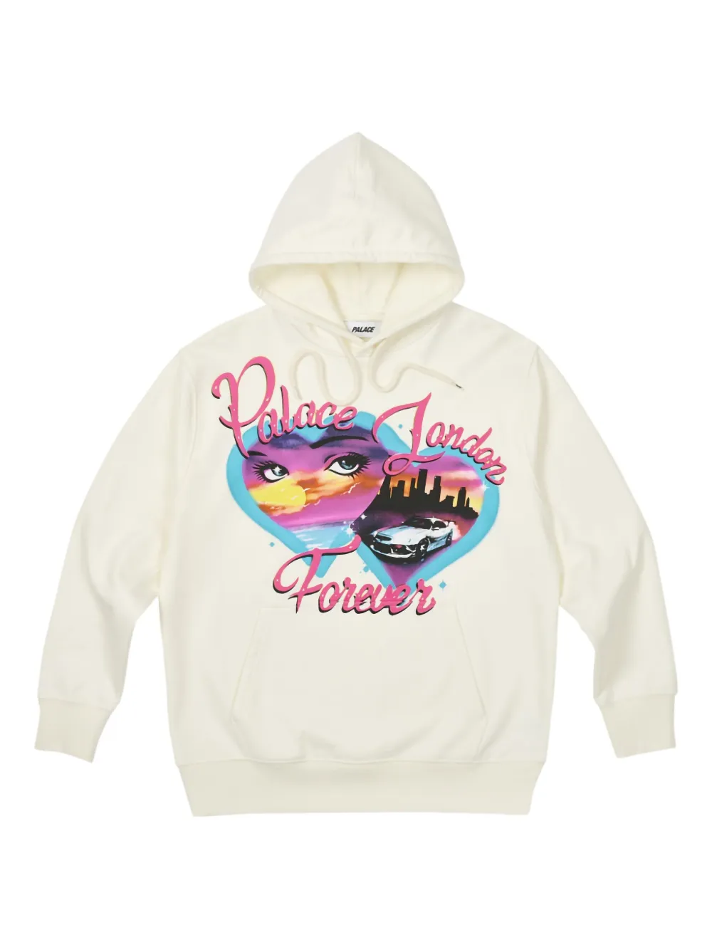 Palace Forever hoodie Wit