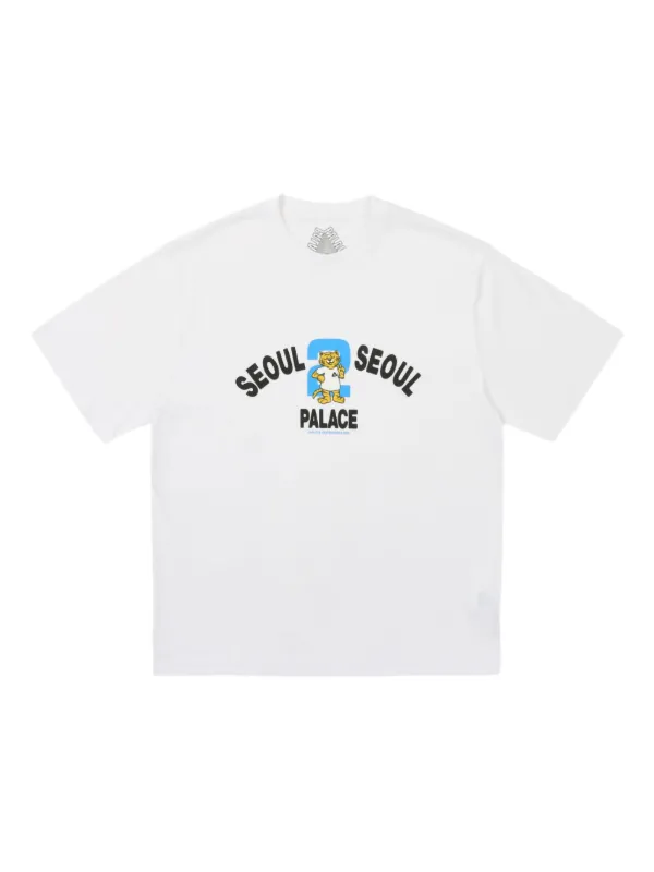 ★25SS 韓国限定★Palace Seoul 2 Seoul T-Shirt Palace Seoul 2 Seoul Tri-Ferg T-Shirt White - 25SS, (100