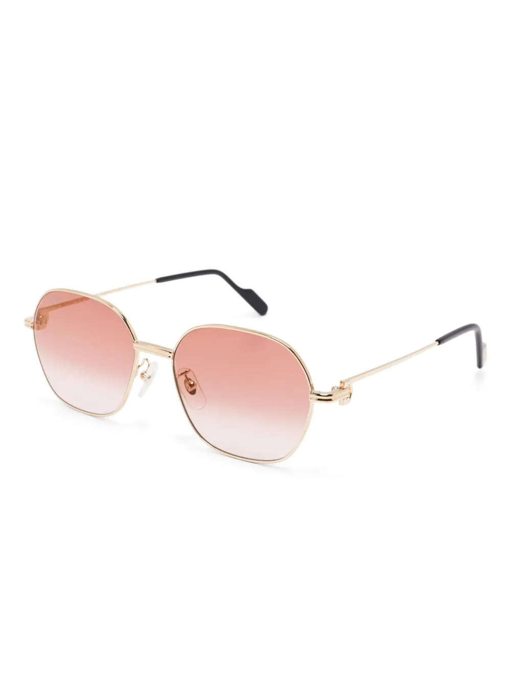 Cartier Eyewear Zonnebril met rond montuur - Goud