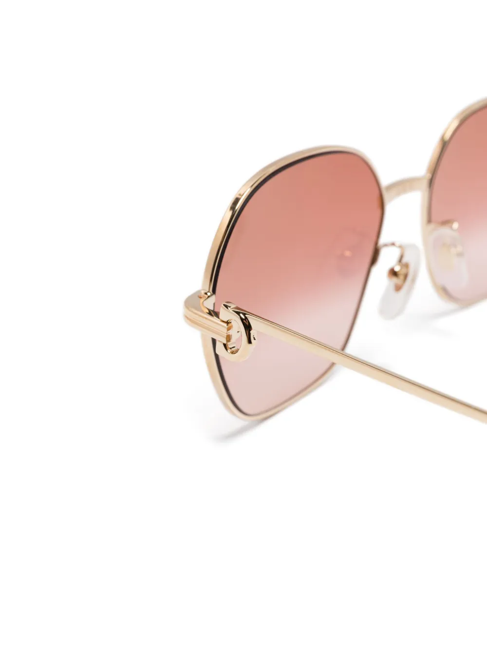 Cartier Eyewear Zonnebril met rond montuur Goud
