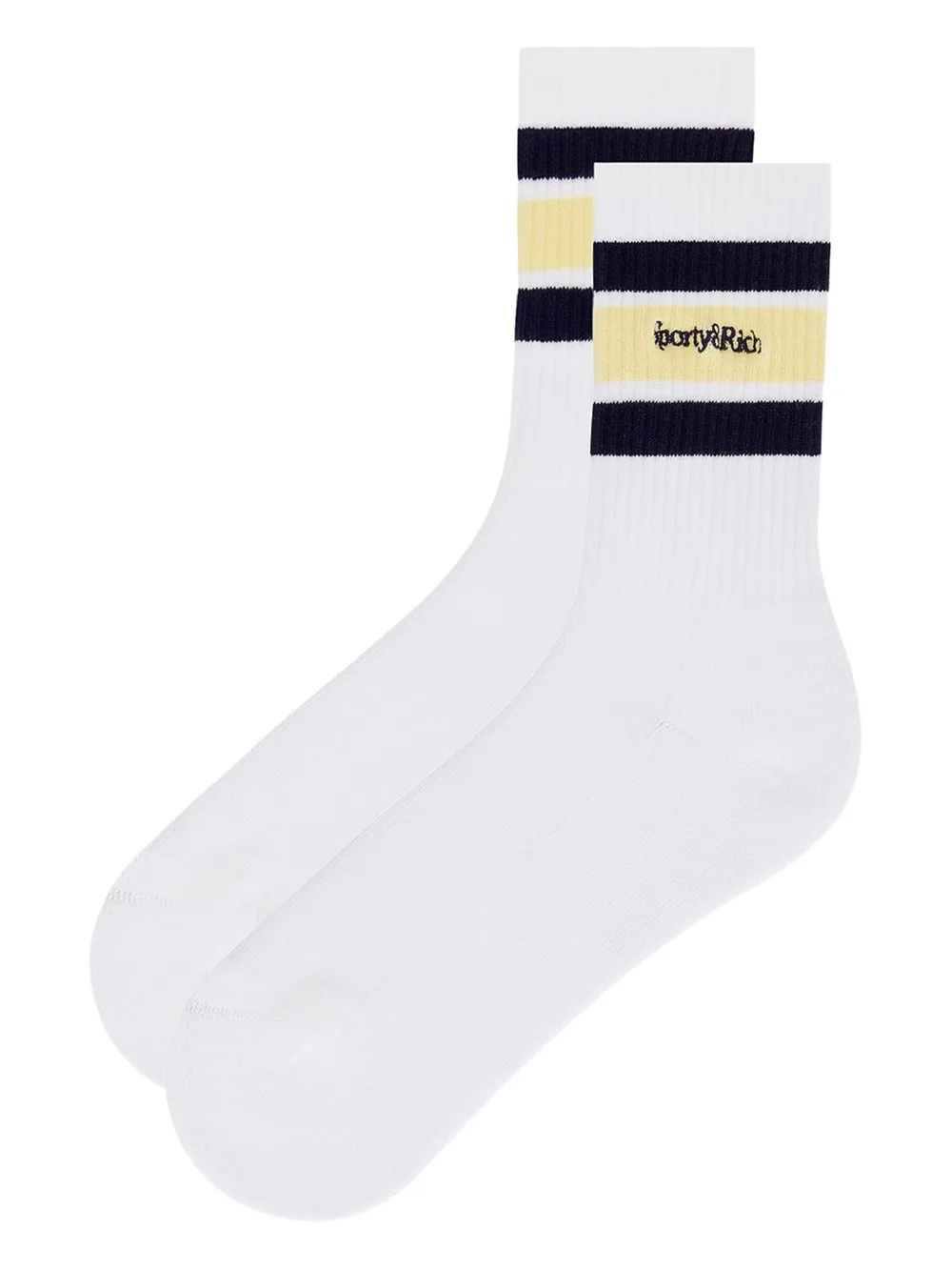 Shop Sporty And Rich Logo-detail Socks