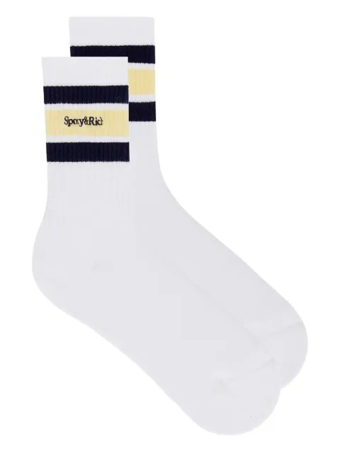 Sporty & Rich logo-detail socks