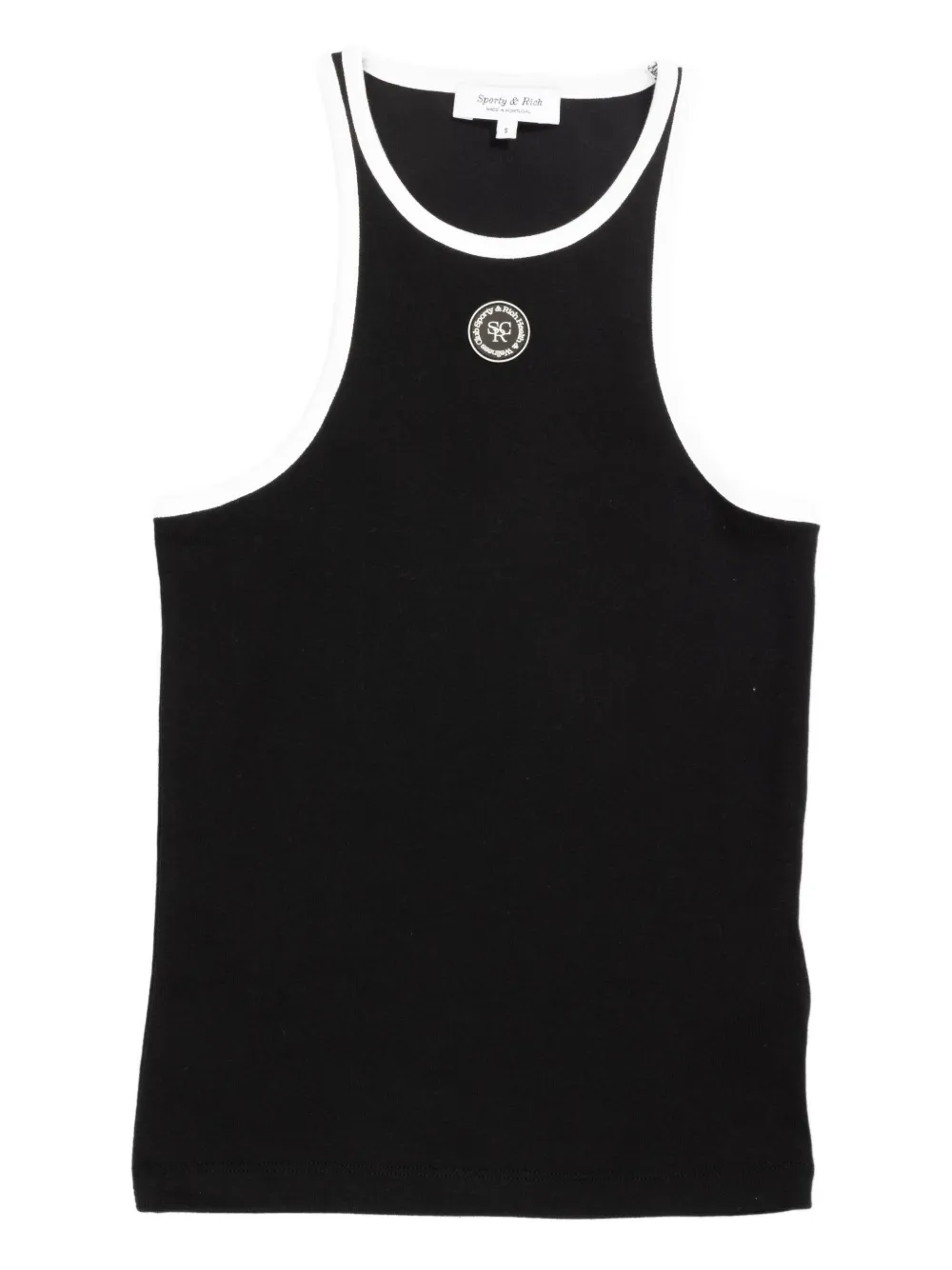 Sporty & Rich Geribbelde tanktop Zwart